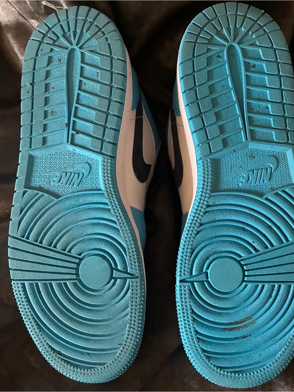Nike Kids Turquoise, White & Black Low-Top Sneakers